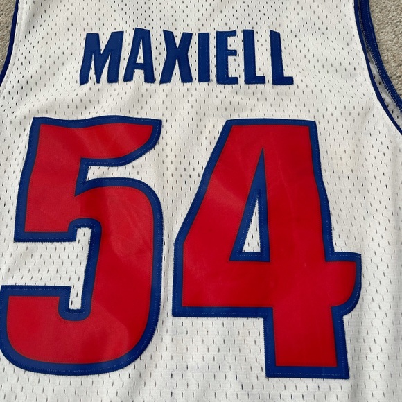Used vintage adidas Detroit Pistons Jason Maxiell jersey mens size large - Picture 3 of 7